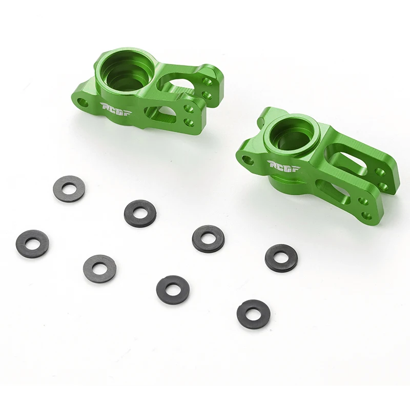

RCGOFOLLOW 2pcs Aluminum Alloy Wear Resistant Rear Hub Carrier For 1/10 Rear Hubs LSOi Lasernut U4 RC Car Part Green