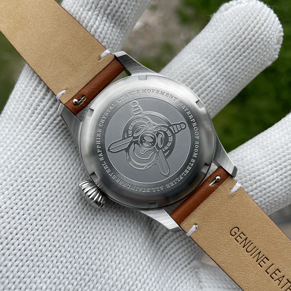 STEELFLIER Offizielle SF746 Quarz-Armbanduhr VH60 Stummschaltung 4 Zeiger Schweizer BGW9 C3 Leuchtende Mode 200 m wasserdichte Uhr – Detail 23
