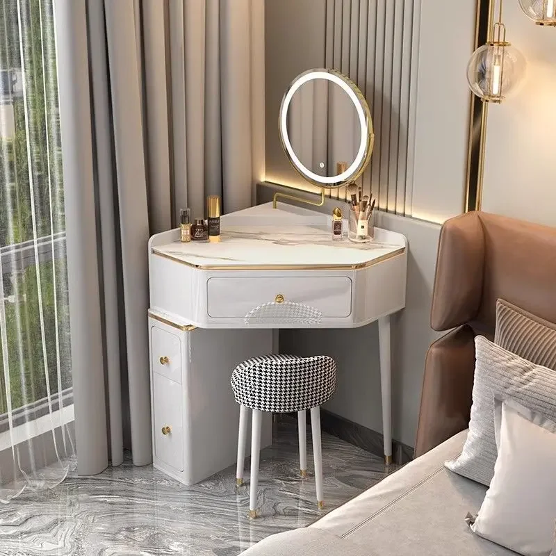 

Роскошный простой туалетный столик, туалетные столики со светодиодным зеркалом, встроенная спальня, итальянская модная мебель Penteadeira