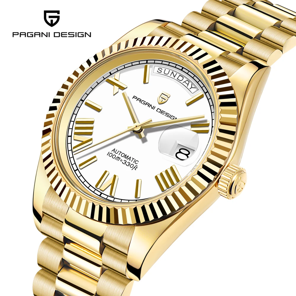 2025 Nuovi orologi da uomo PAGANI DESIGN DD36 Orologio meccanico Orologio automatico da uomo Orologi con visualizzazione settimanale Moda AR Specchio zaffiro