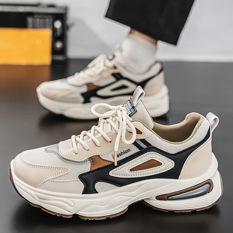 

High Quality Shoes for Men Fashion New Breathable Casual Sports Shoes Trendy Sneakers Men Wear-Resistant Platform Sneakers Tênis