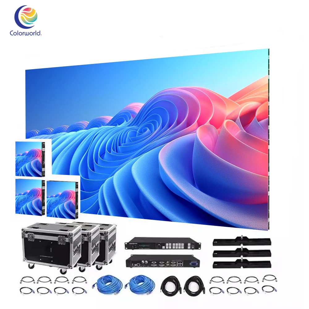 Corlorworld Outdoor IP65 Rental LED Display P3.91 P4.81 Waterproof LED Video Wall for Festival Concert