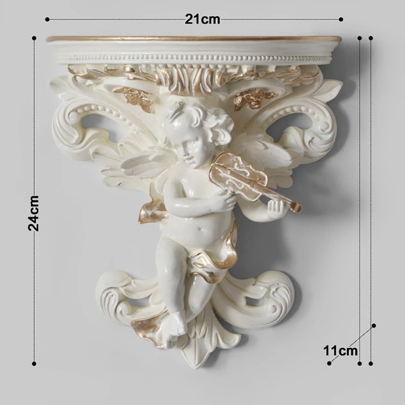 Garden Corbel Home Decoration Living Room Shelf Wall Hanging Flower Pot Stereoscopic Flower Pot Art Angel Shape Statue