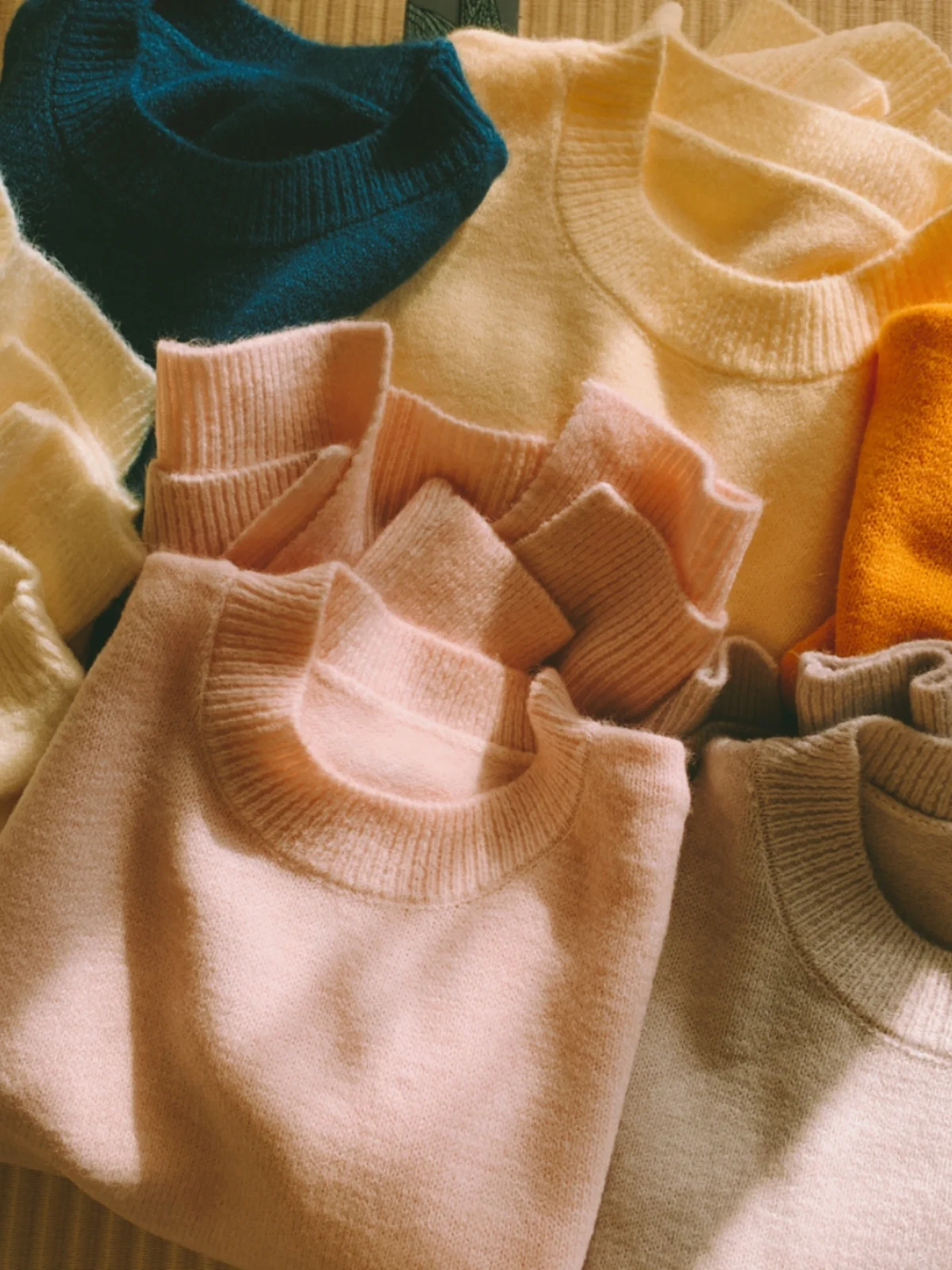 

Свободный круглый вязаный свитер Pure Color, женская верхняя одежда, удобная прямая трубка, длинный свек, зимняя мода