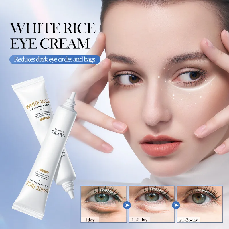 

Nicotinamide Eyes Cream Dark Circles Remove Eye Bags Firming Skin White Rice Moisturizing Serum Against Puffiness Eye Care Gel