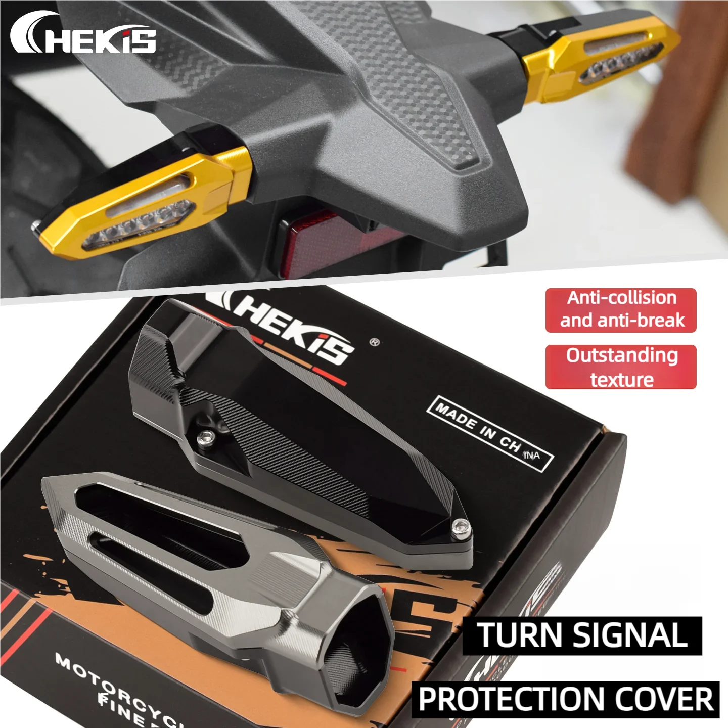 

Chekis Is Suitable for Sym Adxtg400 Husky Adv300 Adx300 Motorcycle Modified Spotlight Protective Cover Fog Light Anti-Collision Cover Turn Signal Protective Shell