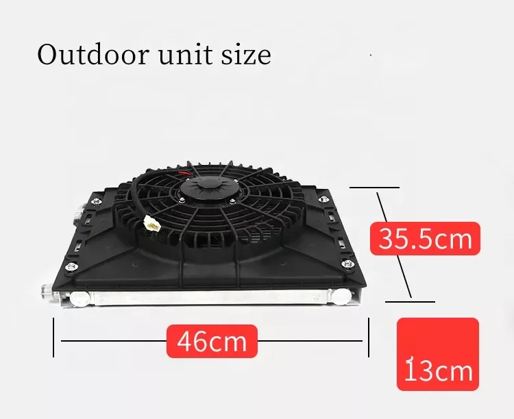 portable 12v 24v rv ac dc car air conditioners parking cooler for car