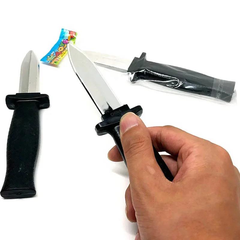 Ausziehbares Plastikmesser Halloween-Dekorationen Halloween-Party Kinderspaß-Requisiten Geburtstags-Halloween-Geschenk Falscher Feiertags-Scherzartikel – Detail 7