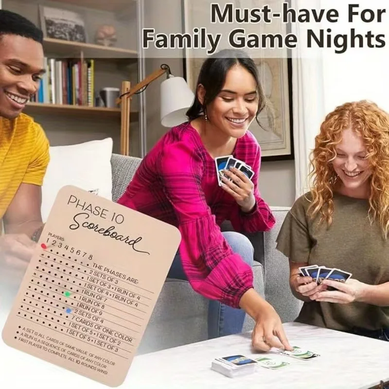 

Phase 10 Score Board - Phase Ten Scorecard And Round Tracker Phase 10 Dice Cards Game Score Sheets Classic Board Card Games