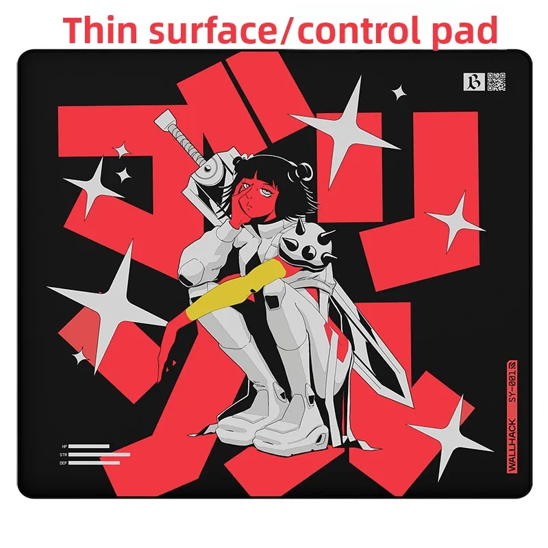 WALLHACK Fabric Pad Skypad Mouse Pad 45x40cm PORON Adhesive Speed/control Fearless Contract FPS PUBG Office Game Keyboard Mat