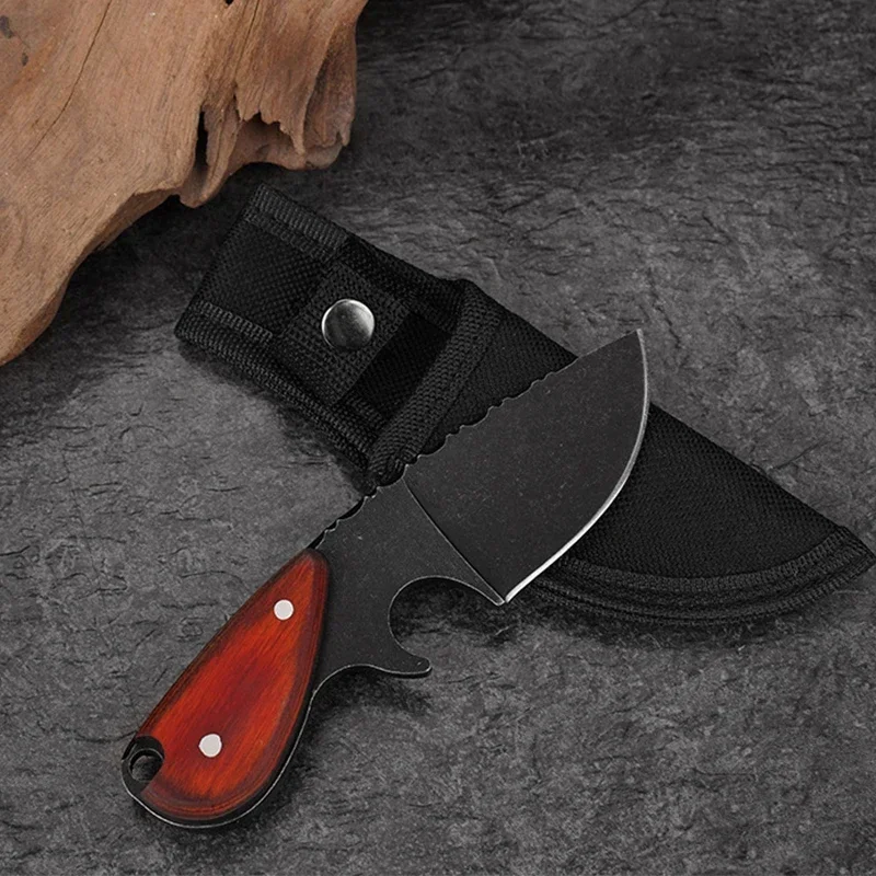 Outdoor Portable Stainless Steel Mini Straight Knife High Hardness EDC Multi-purpose Unwrapping Express Delivery Pocket Knife