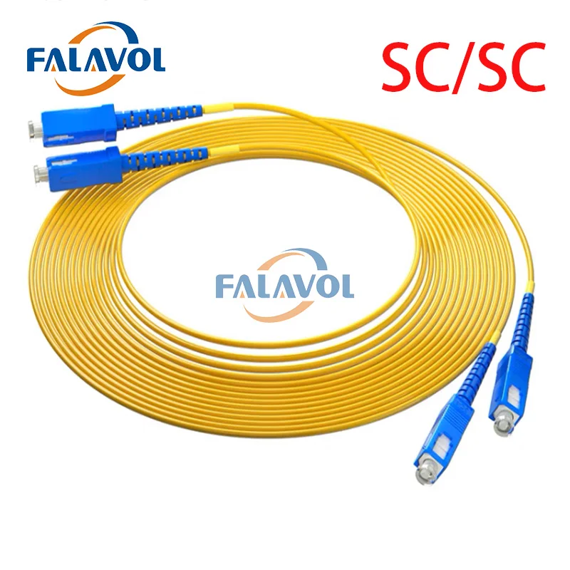 FALAVOL 1pcs Printer SC/SC Fiber Cable UPC Simplex 4.0mm PVC Double Core Fiber Patch Cable For Hoson Board Large Format Printer