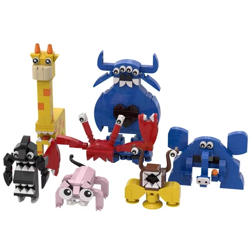 MOC Horror Game All Members Monster Building Blocks Set For Garten of BanBan Second Generation Figures Bricks Toy Gifts