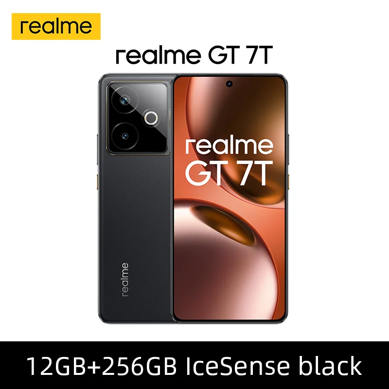 Globale versie realme GT 7T 5G Smartphone Dimensity 8400-MAX 6,8'' 120Hz scherm 7000mAh 120W SUPERVOOC opladen Camera 50MP