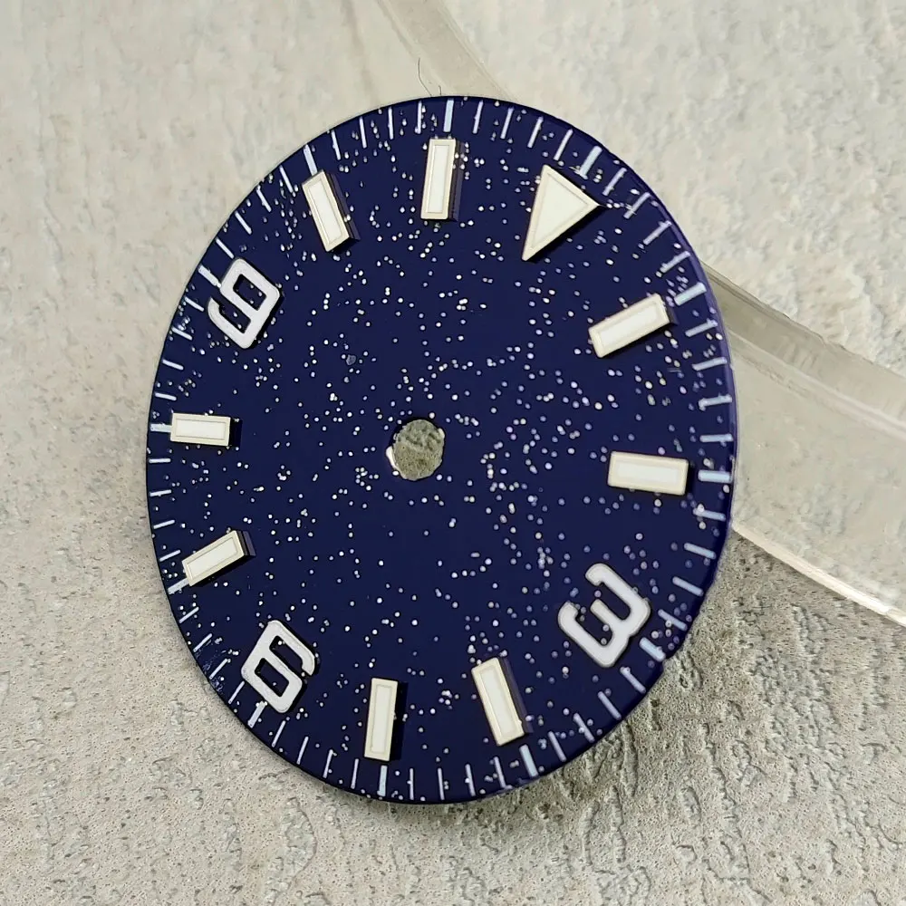 Starry Sky dial NH35 dial blue lumen customizable personalized logo suitable for NH35 movement dial watch accessories watch dial