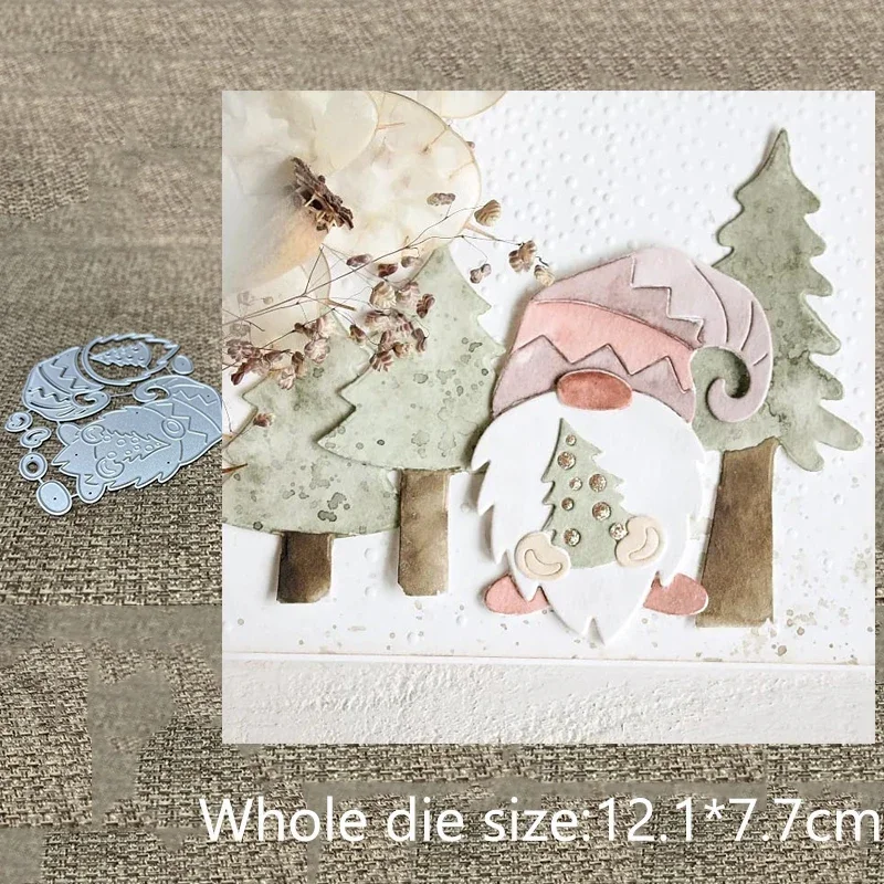 

New Design Craft Metal stencil mold Cutting Die Christmas santa dwarf scrapbook die cut Album Paper Card Craft Embossing