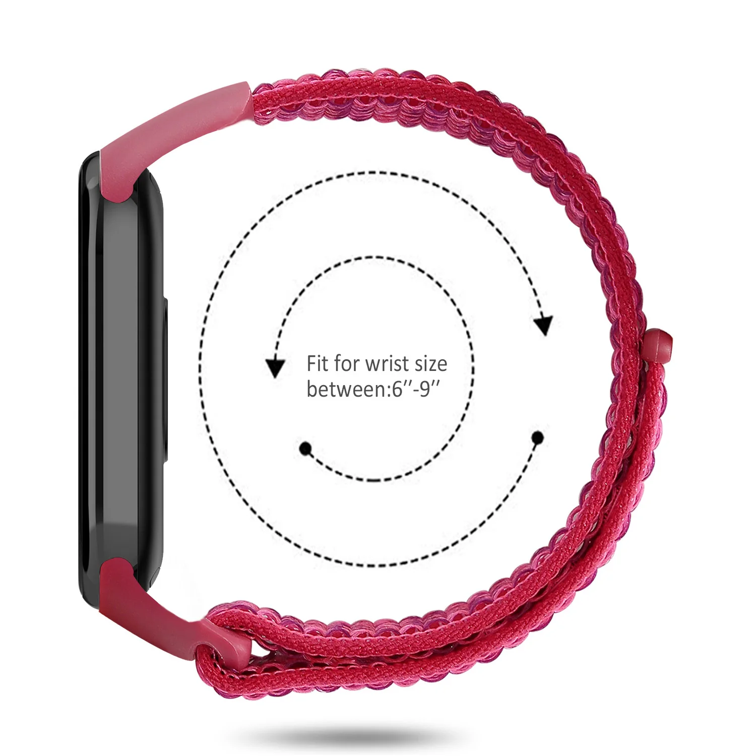 Nylon Loop for xiaomi Mi Band 10 9 8 Straps SmartWatch Wristband Correa Replacement Sport Pulsera for Miband 7 6 5 4 3 Bracelet image 5