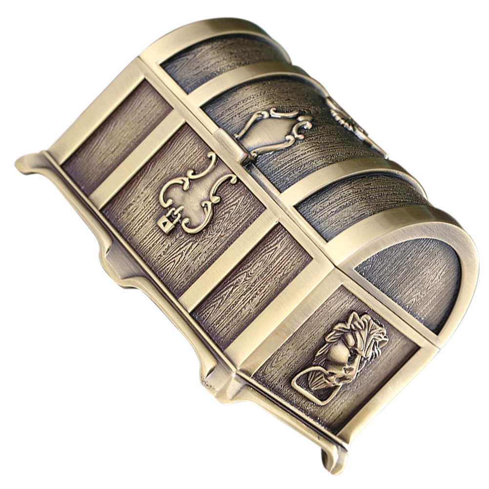 

Jewelry Box Large Capacity Vintage Storage Trinket Retro Treasure Case Decor Zinc Alloy Perfect Gift Birthday