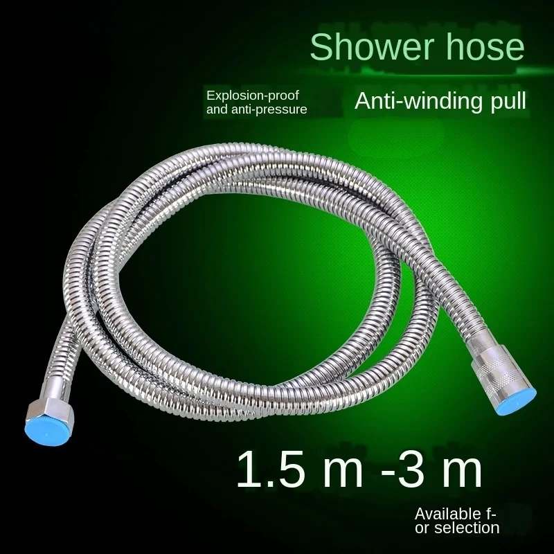 

Сантехнические шланги Душевой шланг из нержавеющей стали с шифрованием, взрывозащищенная насадка для душа, водопроводная труба, соединительные фитинги для труб