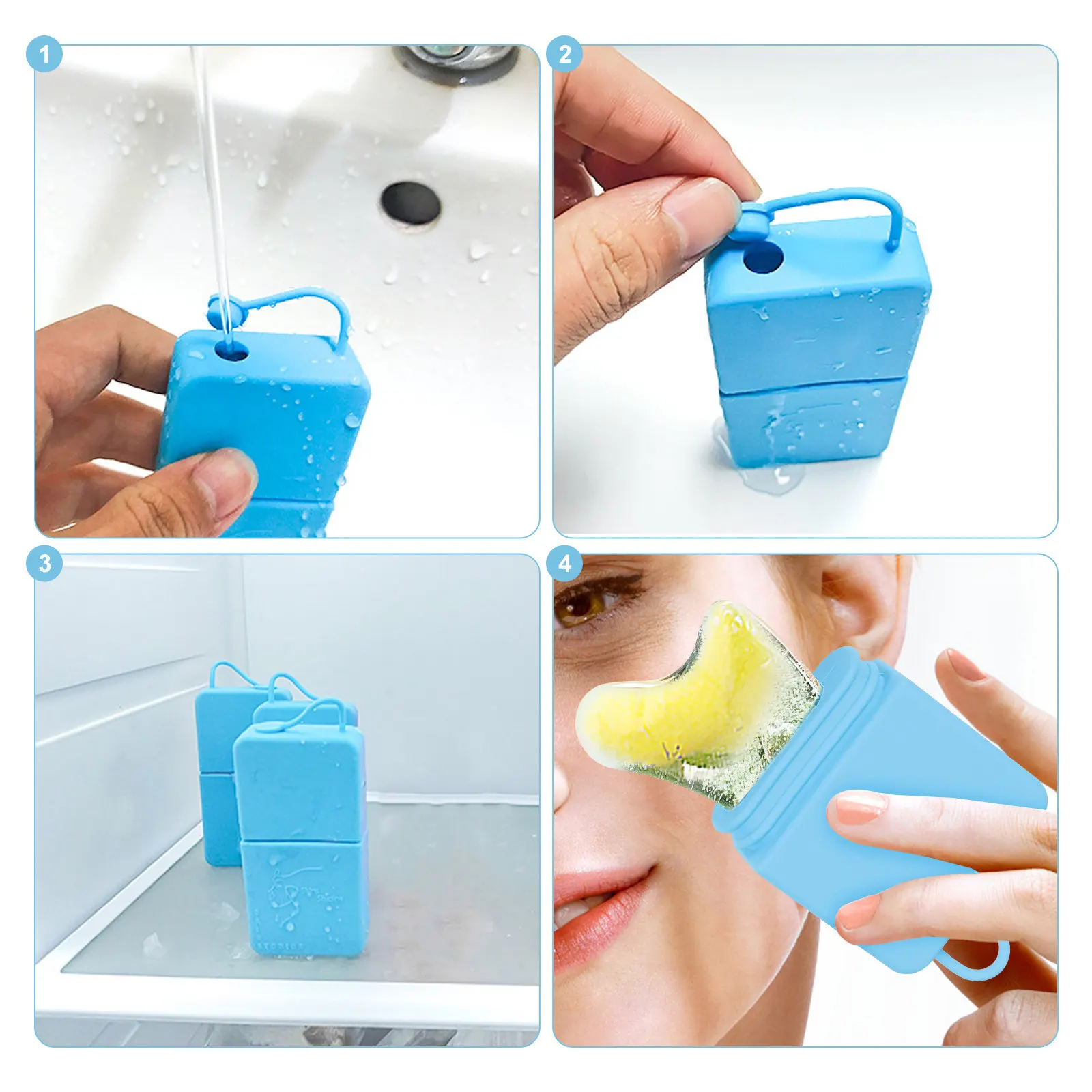 Compact Lightweight Ice Face Roller for Eye Cooling Women Beauty Tools Skin Care Ice Balls for Face Iced Roller