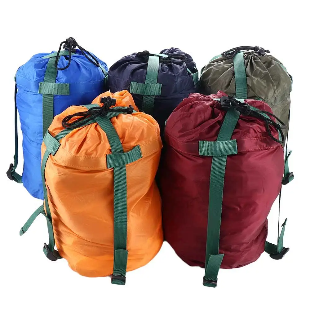 Paquete ultraligero impermeable material de compresión saco de dormir bolsa de almacenamiento bolsa de almacenamiento para dormir de emergencia Bivvy al aire libre