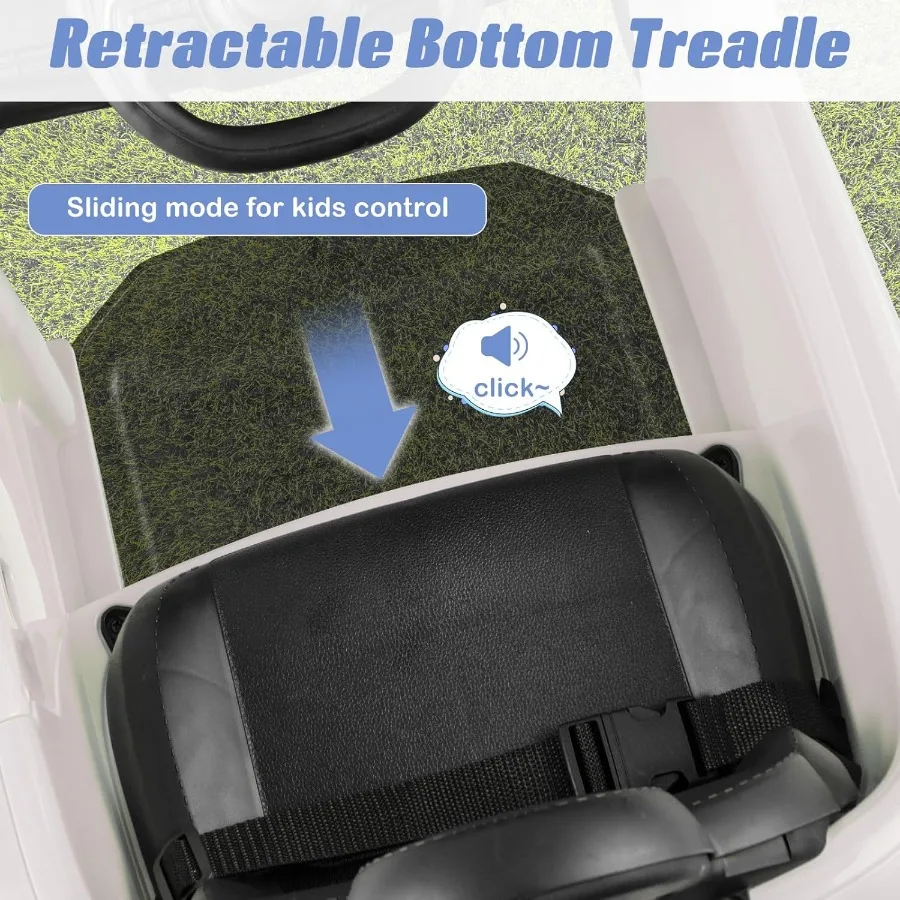 Push Car for Toddlers, 3 in 1 Licensed Fiat 500e Baby Sliding Walking with Parent Control Handle Adjustable Canopy Footrest, Kid