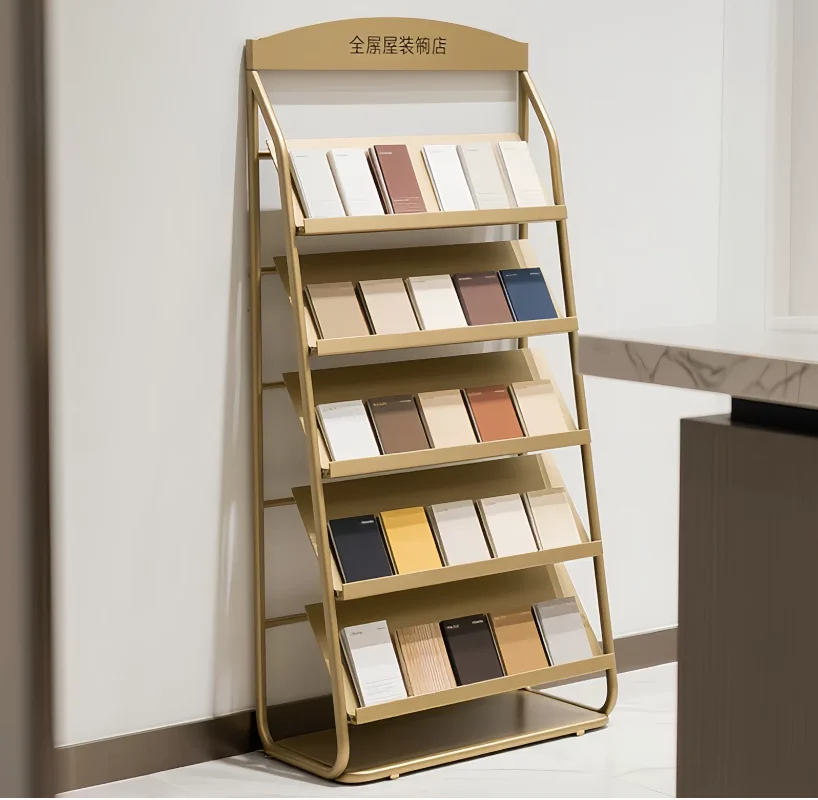 Panel Display Rack Tile Display Rack Swatch Card Sample Block Aluminum Gusset Board Stone Floor Tile Sample Board Vertical