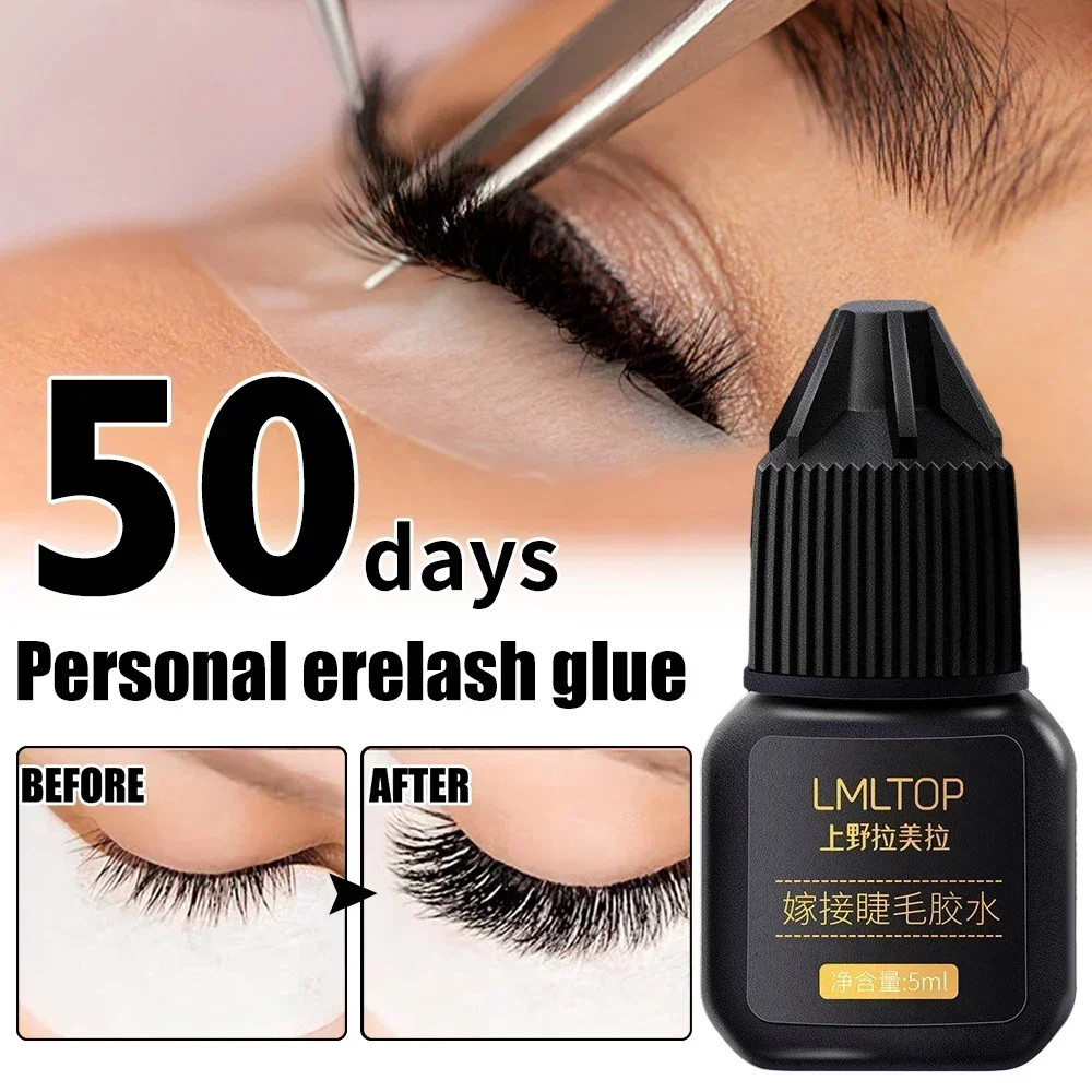 Impermeável Black Eyelashes Extension Glue, de longa duração, enxerto Lashes Glue, secagem rápida, adesivo, sem irritação, ferramentas de maquiagem