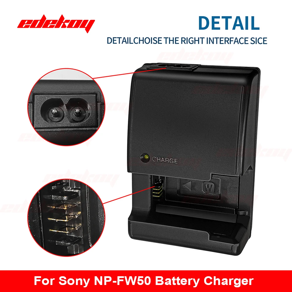 BC-VW1 Camera Battery Charger for Sony NP-FW50 Lithium Battery A7S