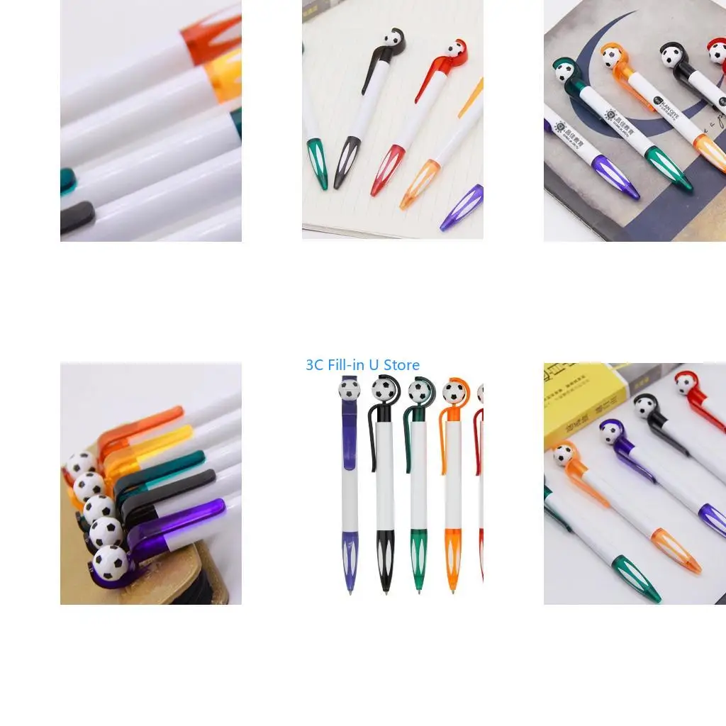 G8TA Novelty Ballpoint Pen Sports Pen 1.0mm Nib Refillable Anti-slip Silicone Grip Sports Game Reward for Boy Girl Kid