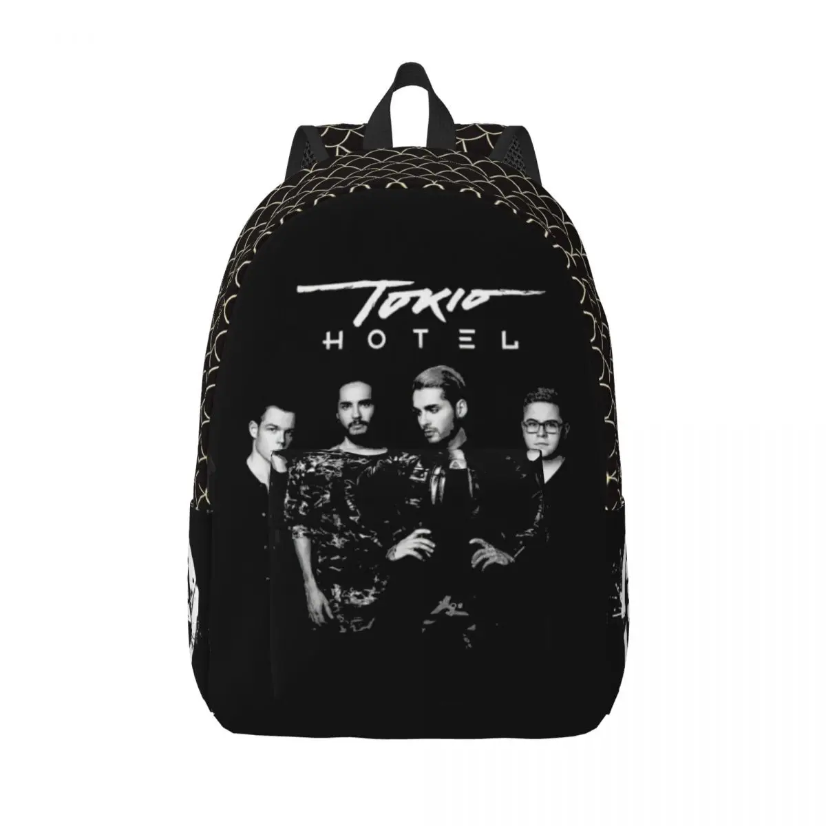 Tokio Hotel Logo Casual Backpack Sports High School Hiking Travel Rock Daypack for Men Women Laptop Shoulder Bag