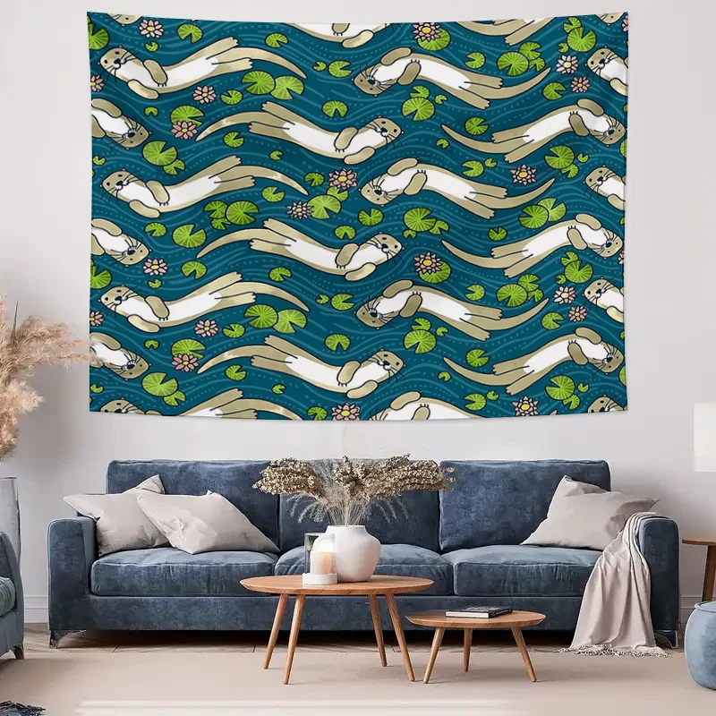 المحيط قضاعة نسيج الجدار الشنق طبيعة الغابات الحيوان ديكور المنزل غرفة النوم الجمالية النوم جدار الفن هدية #4