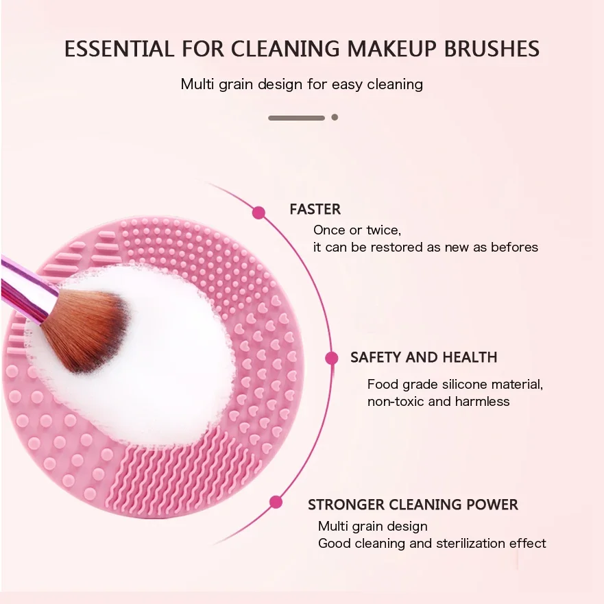 Silikon Pinsel Reiniger Kosmetik Make-Up Waschen Pinsel Gel Reinigung Matte Foundation Make-Up Pinsel Reiniger Pad Scrubbe Board