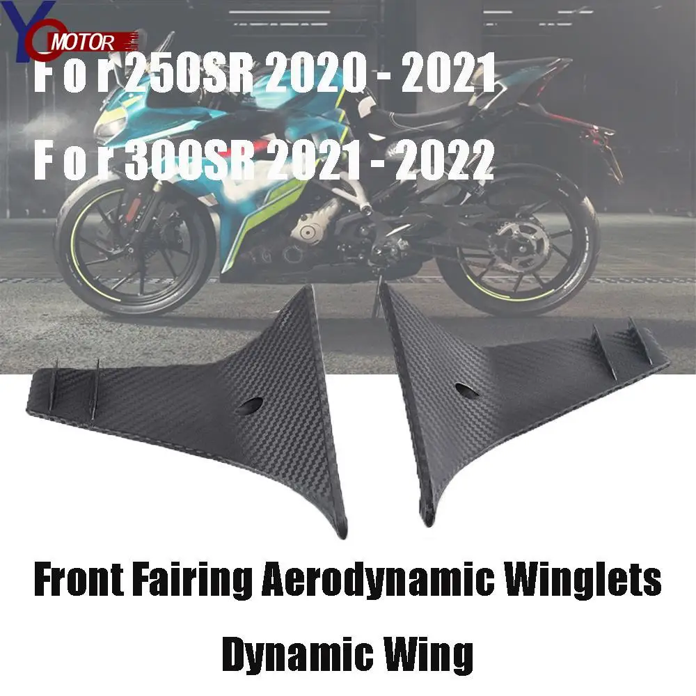 

300SR Motorcycles Accessories Front Fairing Aerodynamic Winglets Dynamic Wing fixed wind wing For CFMOTO 250SR 2020 2021 300 S R