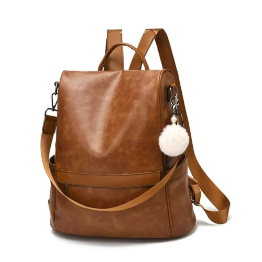 

Women Backpack Purse PU Leather Anti-theft Casual Shoulder Bag Fashion Ladies Satchel Bags