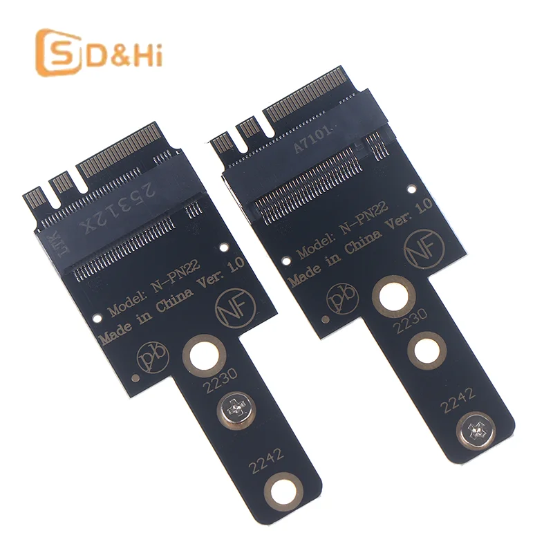 M.2 A+E To NVME SSDs Adapters M.2 WIFI Interfaces A+E To M PCIE4.0 Risers Card With Bracket For 2230 NVME SSDs