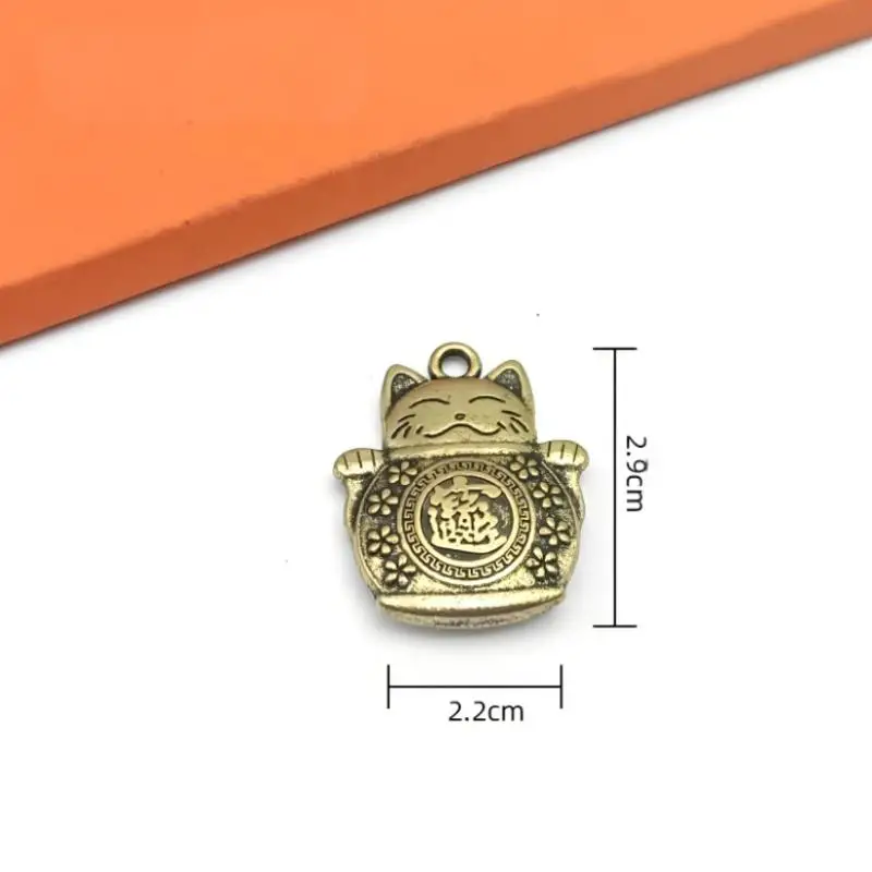 ✰✪Zodiac Horse Five Emperors Money Pendant Lucky Cat Keychain Chinese Feng Shui Coins Key Ring Bring Wealth Fortune view 6