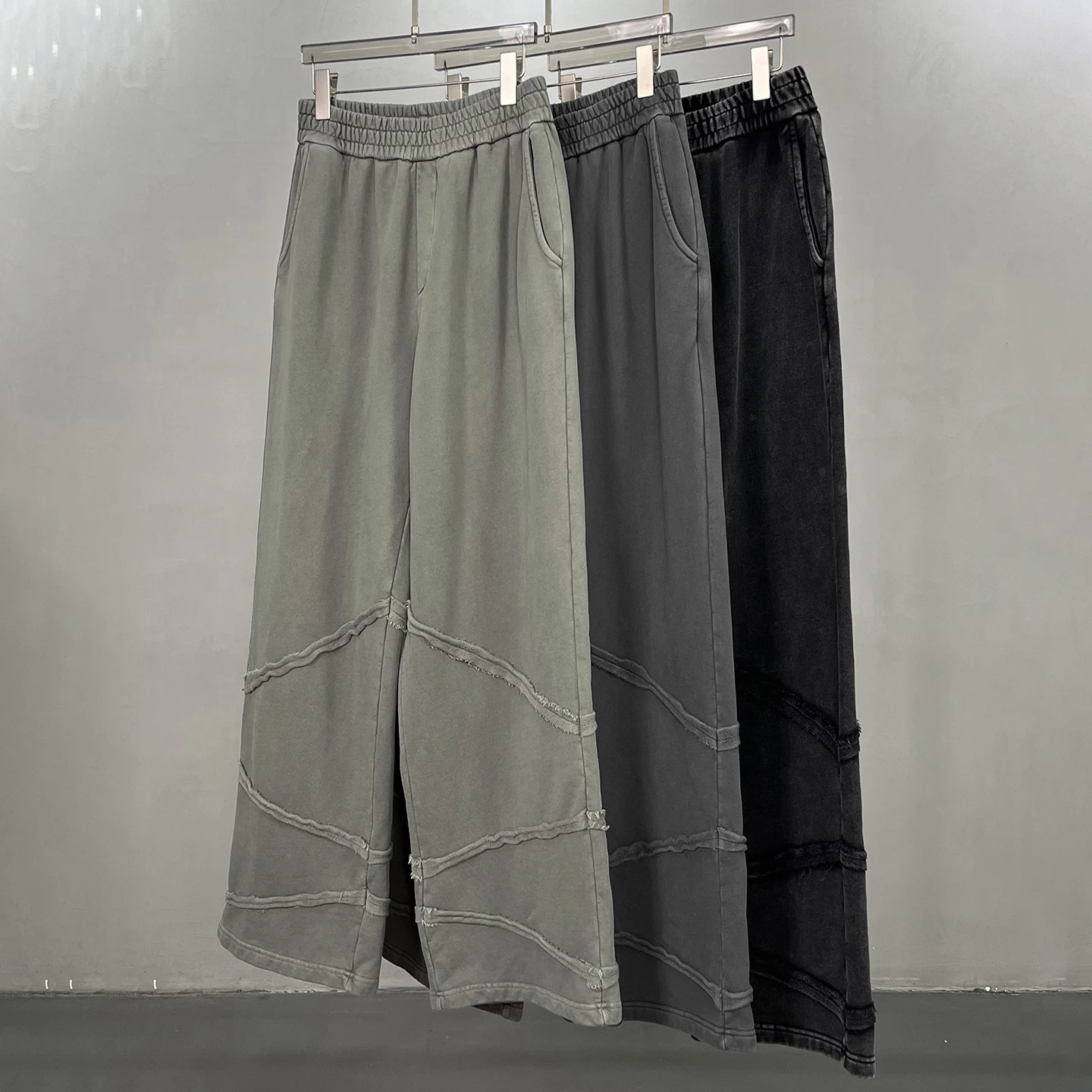 

Винтажные американские повседневные брюки унисекс свободного кроя с прямыми штанинами, однотонные, в стиле High Street