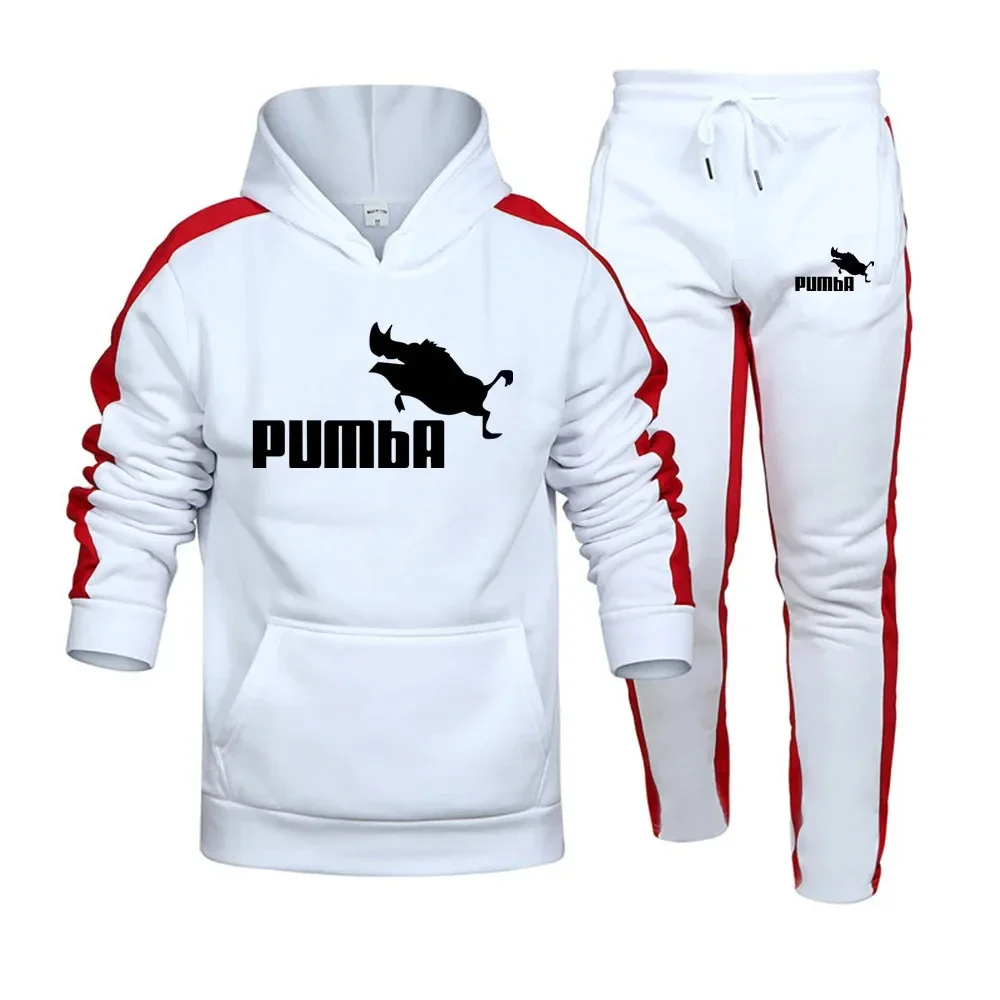 New spring and winter men's hoodie hoodie + jogging sweatpants two-piece casual design sportswear suit