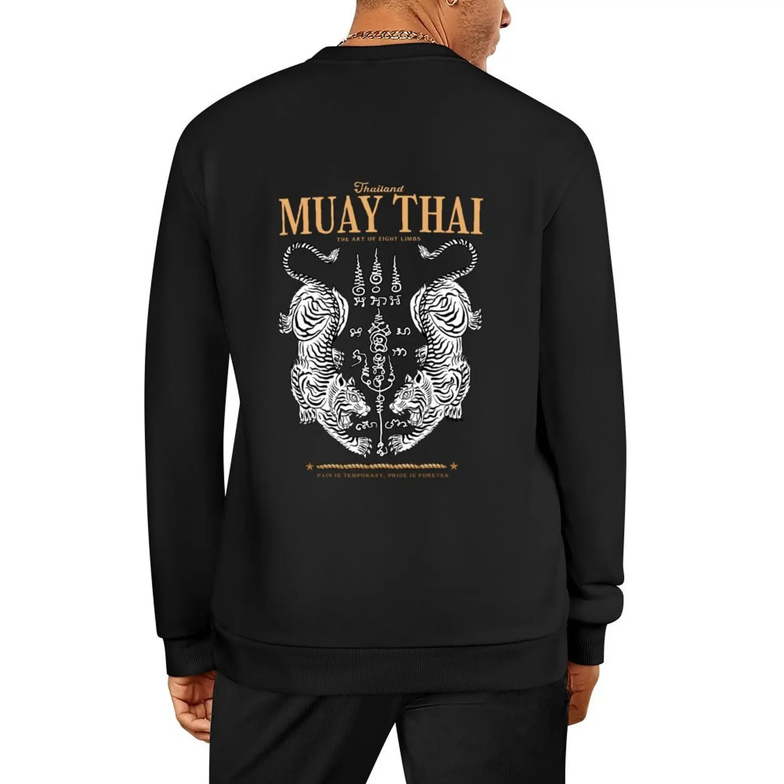 

Classic Muay Thai Twin Tiger Pullover mens clothes tracksuit men's clothes sweatshirt men