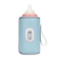 Digital Baby Bottle Warmer 5 Levels Type-C Milk Bottle Insulation Cover Heating LED Display Bottle Thermal Heater