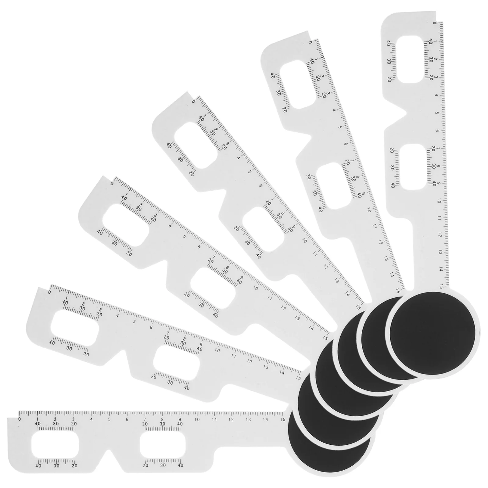 

6Pcs Plastic Pupillary Distance Measuring Ruler Pd Meter Eye Optical Tool Precision Measurement for Eyeglass Frames