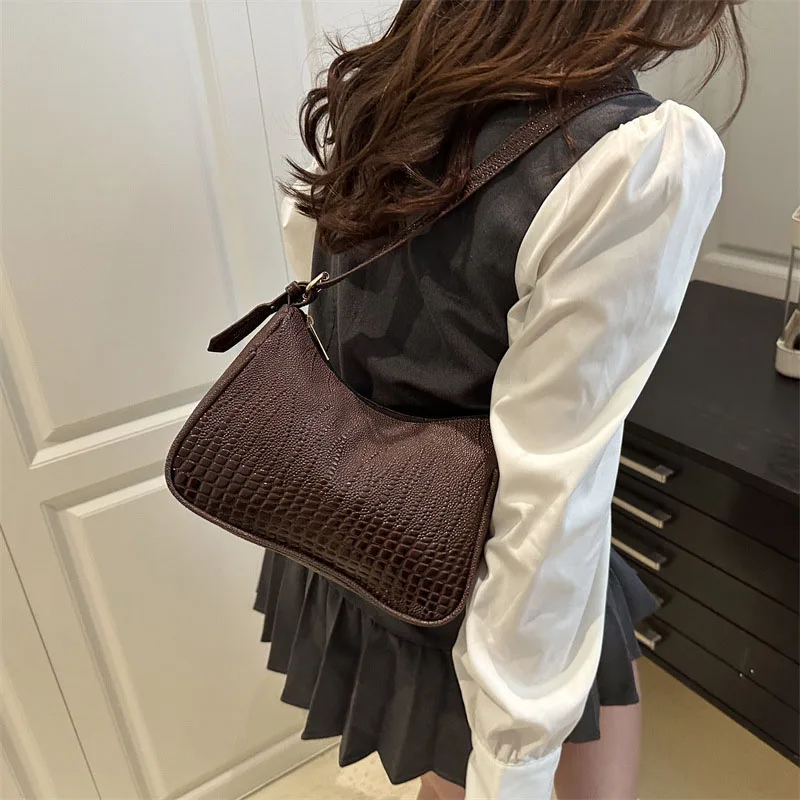 Women's Handbag Women PU Leather Underarm Shoulder Bag Lightweight Messenger Bag Luxury Designer Crossbody Messenger Bags