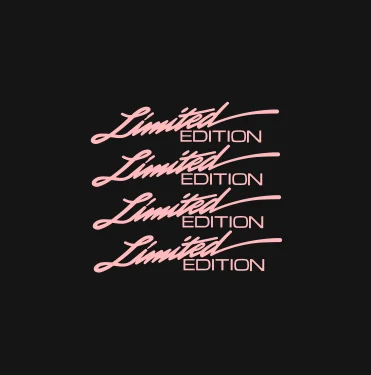 4 Stück/Set Limited Edition Schriftzug-Aufkleber Wasserfeste Vinyl-Sticker für Auto Fahrrad Laptop Dekoration Schwarz Weiß Rot Gelb Holografisch