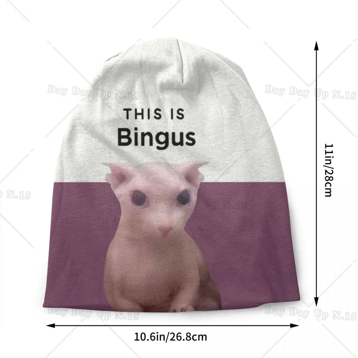 This Is Bingus Beanie Cap Unisex Winter Warm Bonnet Homme Knit Hat Fashion Outdoor Kawaii Sphynx Cat Skullies Beanies Hats