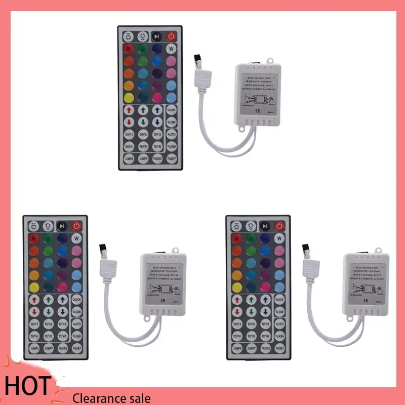 

A88Z 3X 44Key IR Remote Controller For RGB 5050 LED Light Strips