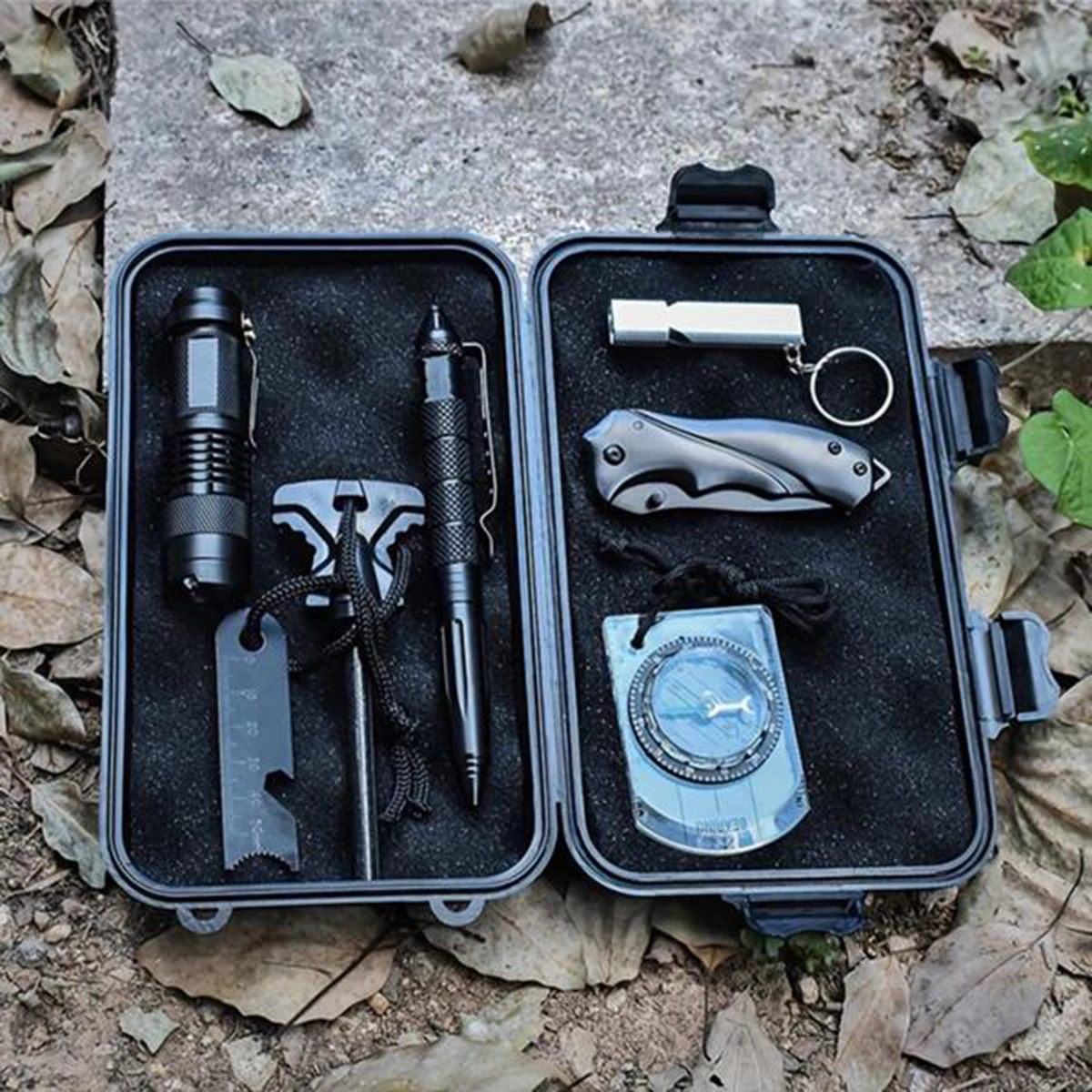 Outdoor waterproof sealed box, waterproof plastic box, SOS box, outdoor survival storage box image 2