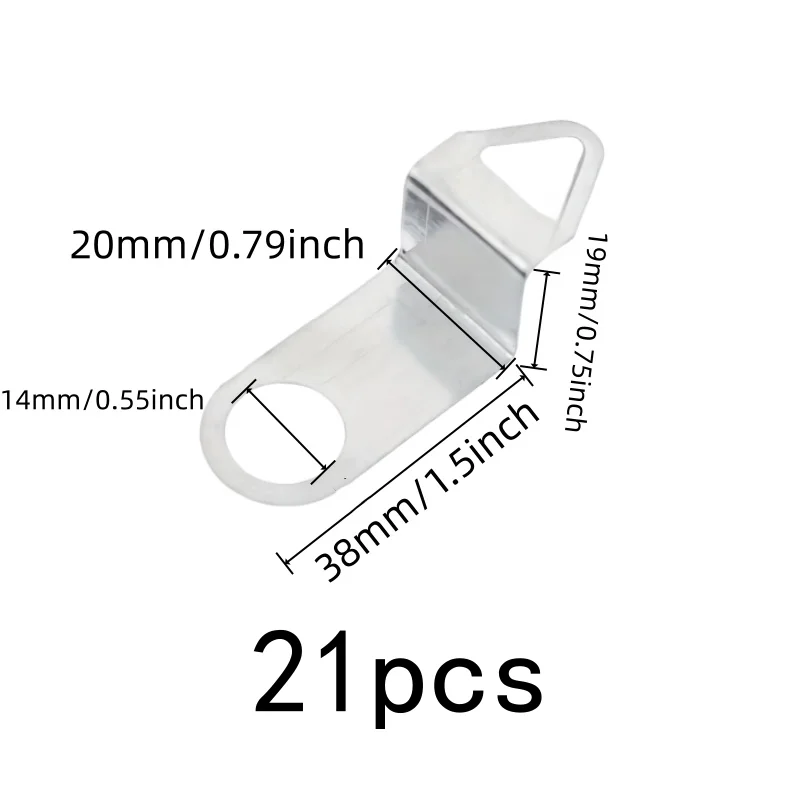Secure Wall Mounting Wall Clock Mounting Hooks 21 pcs, perfect for Clock Repair Replacement, Sturdy Metal Material