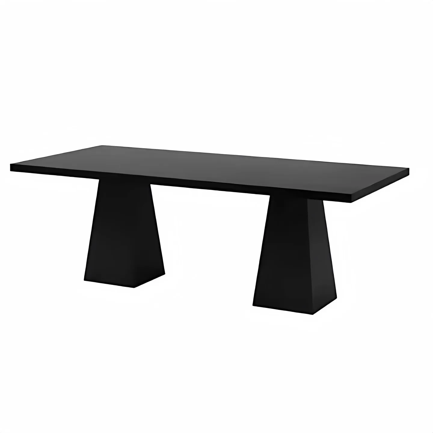 Wabi Sand wind solid wood dining table modern simple home living room rectangular dining table retro log workbench desk