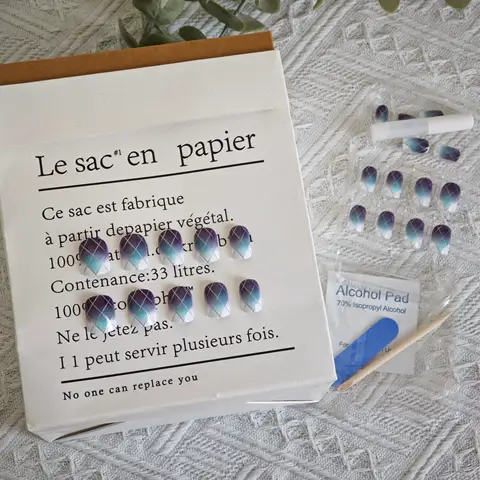 8 best sales lösnaglar lila - №5